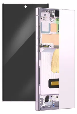 Image de Clappio, écran OLED souple pour Samsung S23 Ultra avec écran tactile et boîtier, violet