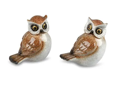 Produktbild von Tierfigur Dekofigur Eule 11cm sort.