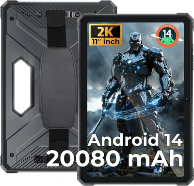Produktbild von HOTWAV R9 Pro Outdoor Tablet Android 14 20GB+256GB/2TB Erweiterbar, 20080mAh 11 Zoll 2K FHD+ 64MP IP68/IP69K Wasserdicht Tablet 4G Dual SIM/5G WiFi
