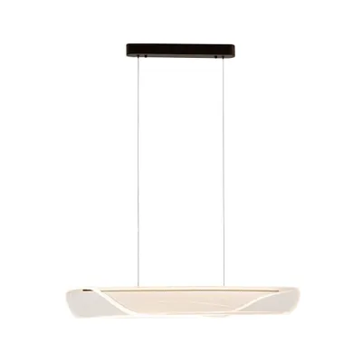 Immagine prodotto di Lampada a sospensione moderna di design per soggiorno, sala da pranzo, sopra il tavolo, LED trasparente di colore caldo 32W CASEL Italux