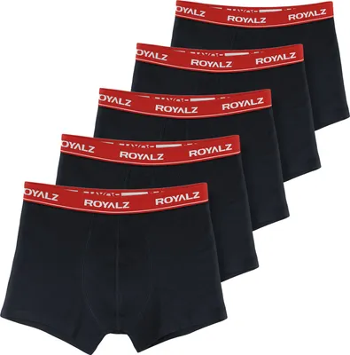 Produktbild von ROYALZ 5er Pack Unterhosen Herren Boxershorts Baumwolle 95%, Elasthan 5% - bequeme Männer Unterwäsche Nahtlos – Trunks im klassischer Schnitt modernen Look