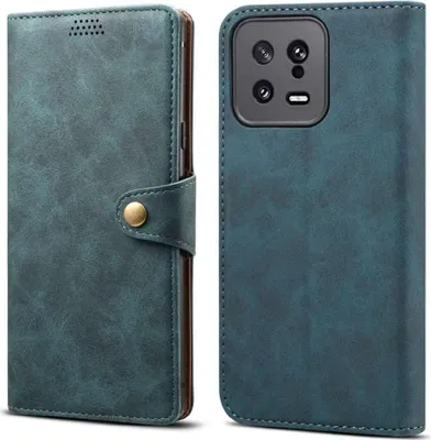 Obrázek produktu pro Lenuo Leather flipové pouzdro pro Xiaomi 13, modrá