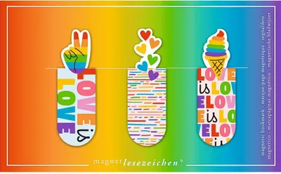 Immagine prodotto di Segnalibro magnetico Rainbow Love