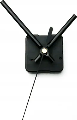 Produktbild von Geräuschloses Quarzwerk + Zeiger BLACK 9,5 cm