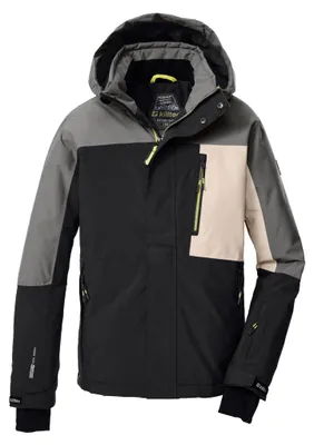 Image de KSW 200 Veste de ski pour garçons noir/gris foncé/sable clair (00200) 128