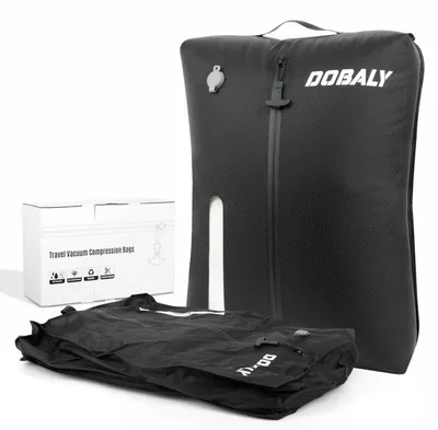 Immagine prodotto di Sacchetti sottovuoto per viaggi, capacità 24L, confezione da 2 pezzi, grado di protezione IP67, riutilizzabili, salvaspazio, resistenti