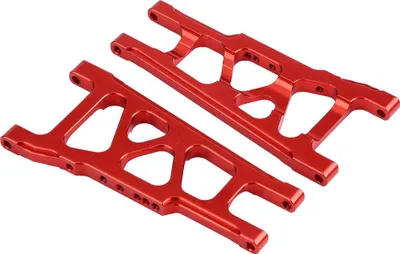 Zdjęcie produktu dla Uniwersalny wahacz przedni i tylny ze stopu aluminium do samochodu RC Traxxas Slash 1/10 (czerwony)