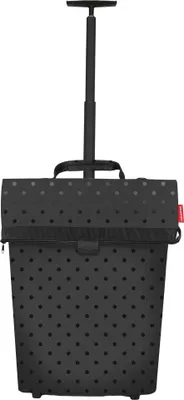 Produktbild von reisenthel trolley M, Einkaufstrolley, Einkaufstasche, Frame Glossy Dots Black, 43 L, NT7076