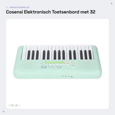 Zdjęcie produktu dla Elektroniczna klawiatura z 32 klawiszami i mikrofonem