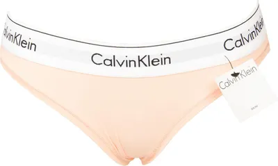 Zdjęcie produktu dla Figi damskie CK CALVIN KLEIN widoczna elastyczna bawełniana bielizna artykuł F3787O, FAL Peach melba, S, Bawełna 53%,Modal 35%,Elasthan 12%