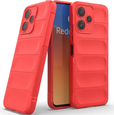 Image de Etui pour Xiaomi Redmi 12 5G Soft TPU Silicone Shockproof Protective Case Rouge