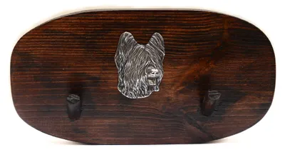 Obrázok produktu pre Art-Dog Nástenný vešiak – Briard – s 2 háčikmi