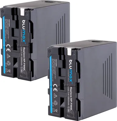Produktbild von 2x Blumax Akku | für Sony NP-F980L Digitalkamera | Kapazität 10500mAh |Spannung 7,2Volt | Video- und Kamerazubehör