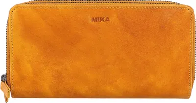 Produktbild von Mika Damengeldbörse Leder gelb ca. 19 x 10 x 3 cm 42176