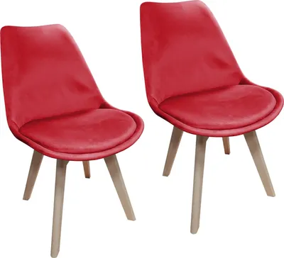 Produktbild von Stuhl Atlanta Velvet Rot