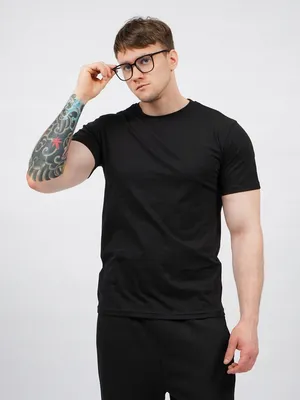 Immagine prodotto di T-shirt oversize da uomo - taglia XXXL - nera - 100% cotone - abbigliamento comodo e streetwear