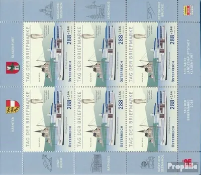 Produktbild von Briefmarken Österreich 2018 Mi 3399Klb Kleinbogen (kompl.Ausg.) postfrisch Dampfschiff