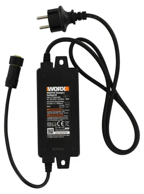 Immagine prodotto di Trasformatore di alimentazione per stazione di ricarica (100-240 V, 24-28 V, 50 W) per robot tosaerba Worx, modelli WG757E, WR143E, WR1