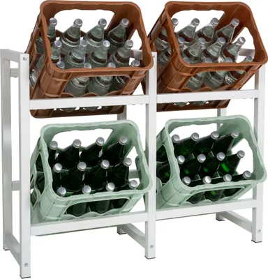 Produktbild von 4er Getränkekistenständer HLO-CP6 weiß
