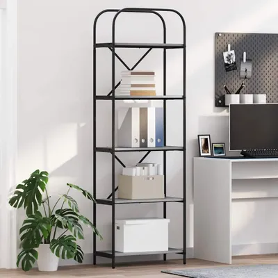 Produktbild von PUEAZU Bücherregal 5 Ebenen 60 x 30 x 183 cm Holzwerkstoff - Bücherregale &35979