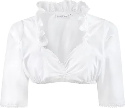 Produktbild von Dirndlbluse Clara halbarm weiß 36