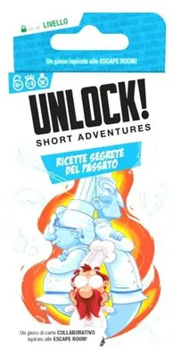Imagen del producto de Unlock!: Short Adventures - Ricette Segrete Del Passato (Edición italiana) – Juego de mesa – Space Cowboys – 1-6 jugadores