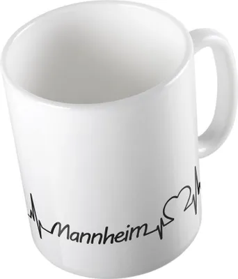 Produktbild von Huuraa Kaffeetasse Mannheim Geschenk Tasse Weiß 330ml Mannheim Präsent