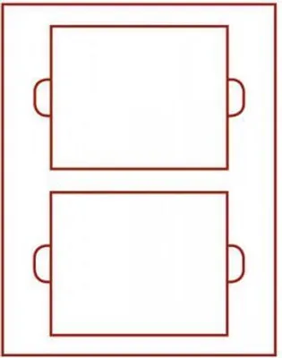 Produktbild von Velourseinlage, STANDARD mit 2 rechteckigen Fächern 152 x 123 mm