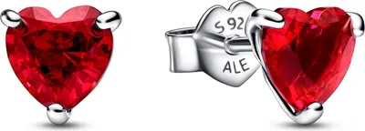 Produktbild von Pandora Ohrstecker Red Heart 292549C01 Silber