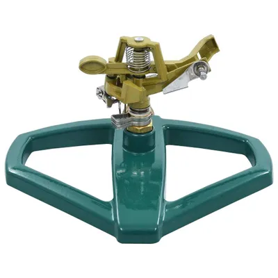 Immagine prodotto di vidaXL Irrigatore rotante Verde 21×22×13 cm Metallo