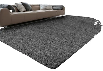 Obrázok produktu pre VEVOR koberec s vysokým vlasom 2438x1524 mm, nadýchaný koberec s trojvrstvovým materiálom, výška vlasu 35 mm, koberce do obývačky, spálne, zimnej záhrady, bez žmolkov a mäkké, protišmykové, sivé