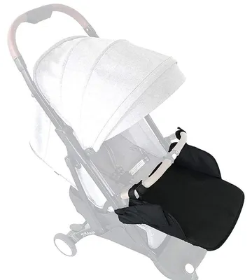 Productafbeelding van Universele Voetsteun - Verlengd Zitvlak - Eenvoudig te installeren - Geschikt voor Kinderwagens - Afmetingen 35x30x4 cm - 5 Stuks - Kinderwagenaccessoires