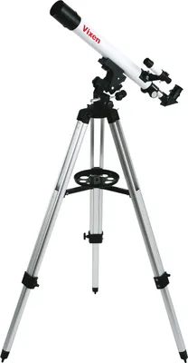 Produktbild von Vixen Linsenteleskop 50/600 für Einsteiger mit Okularen, Zenitspiegel, azimutaler Montierung, höhenverstellbares Stativ