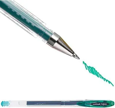 Image de Bâton liquide Uni-Ball Roller Signo Basicos UM-120 vert 0,5 mm (12 pièces)