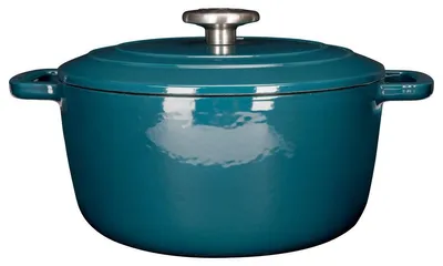 Image de Cocotte Fontestic en fonte Green Heron Ø 24 cm / 4,6 litres – émaillée