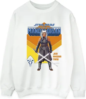 Produktbild von Star Wars - "The Mandalorian Jedi" Sweatshirt für Herren BI46569 (4XL) (Weiß)