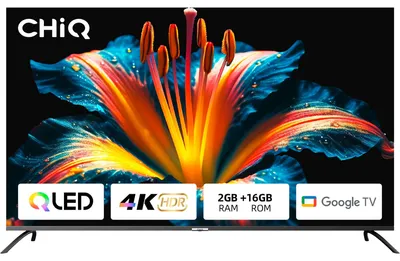 Obrázok produktu pre CHiQ U50QM8V, 127 cm (50"), 3840 x 2160 px, QLED, Smart TV, Wi-Fi, Šedá, Strieborná
