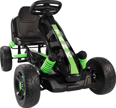 Produktbild von Go Kart Tretfahrzeug grün, Kinderfahrzeug ab 3 Jahre, Pedalfahrzeug