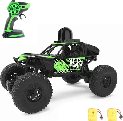 Produktbild von Ferngesteuertes Auto mit Kamera 720P FPV 1/22 2,4 GHz Gelaendewagen 4WD Kletterauto Spielzeug Geschenke fuer Kinder Erwachsene 2 Batterien