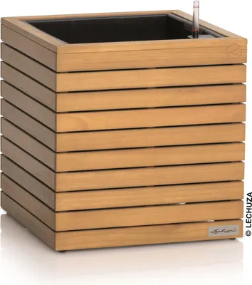 Obrázek produktu pro Lechuza Samozavlažovací přírodní květináč Palo Square, průměr 45 cm