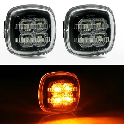 Für Seat Ibiza III 6K Cordoba Toledo IV KG 2x LED Seitenblinker Set Schwarz in der Farbe Schwarz von AD TUNING GmbH & Co. KG