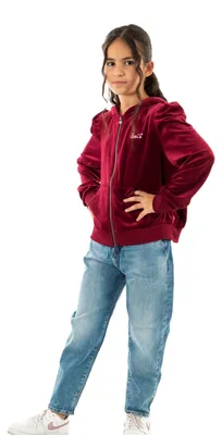 Produktbild von Levi's Kids Lvg meet and greet velour hoodie Mädchen Rhododendron Levis 14 Jahre