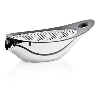 Immagine prodotto di Blomus grattugia Navetta con vassoio di raccolta, affetta formaggio, grattugia da cucina, acciaio inox / silicone, 63565