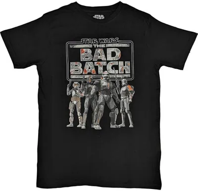 Image de Star Wars - "The Bad Batch" T-shirt homme/femme unie RO10314 (M) (Noir)