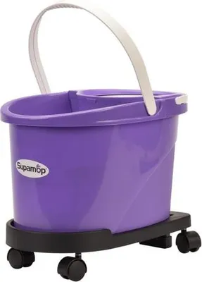 Produktbild von D&L Bodenreiniger Supa Mop - Spinnmop mit Räderuntergestell - Violett