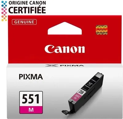 Image de Cartouche d'encre CANON CLI-551M, Magenta, Capacité standard, 300 pages