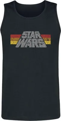 Produktbild von Star Wars Tank-Top Herren Vintage Logo schwarz M