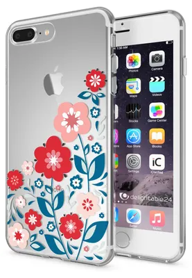 Produktbild von iPhone 8 Plus / 7 Plus Hülle Handyhülle von NALIA, Silikon Case Cover Bumper Spring Flowers
