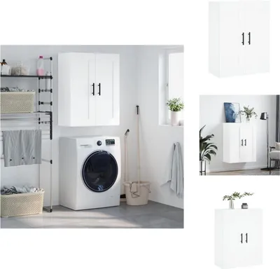 Image de vidaXL Armoire murale blanc 69,5x34x90 cm Bois composite - Sideboards