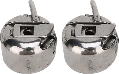Image de 2 bobines métalliques (à rotation à droite), accessoires pour machines à coudre domestiques, compatibles avec les machines à coudre Singer